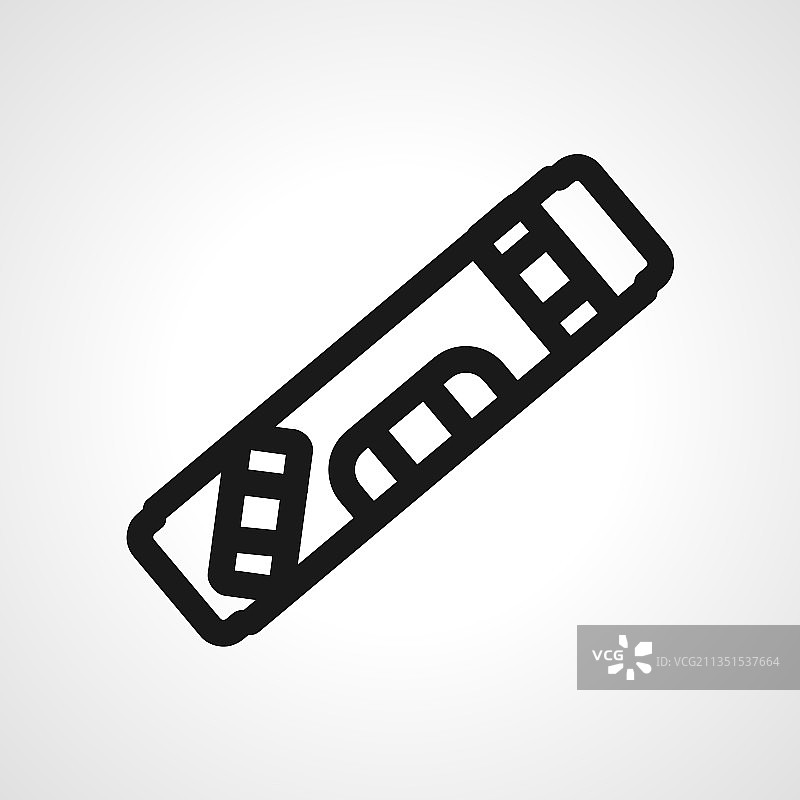 铅垂线工具线性图标图片素材