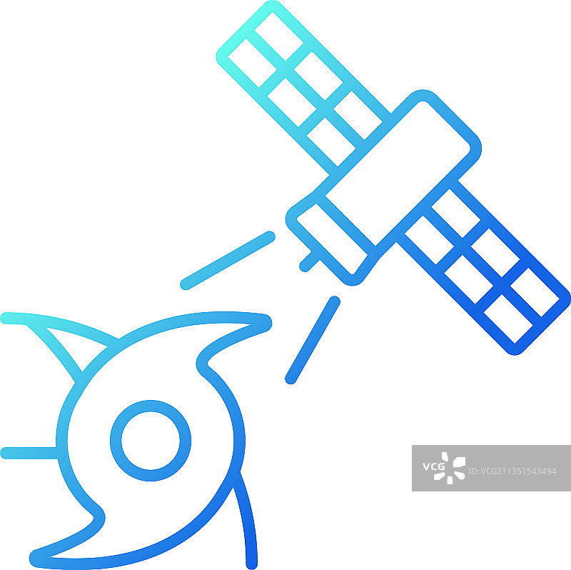 天气气候监测卫星渐变图片素材