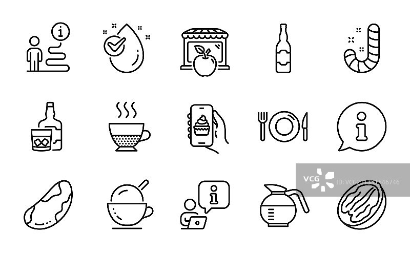 食品饮料图标集，包含食物图标图片素材