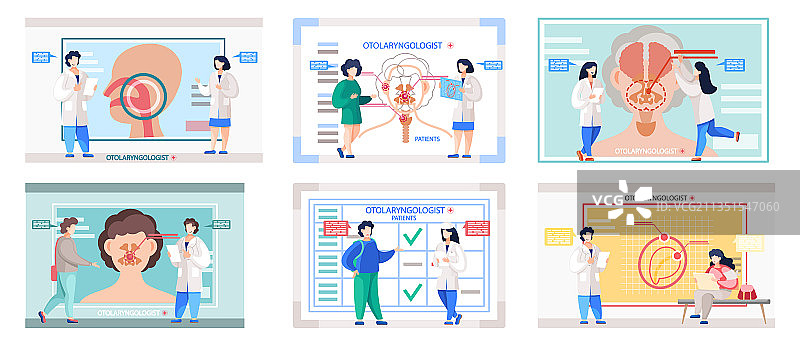 耳科医生与病人图片素材