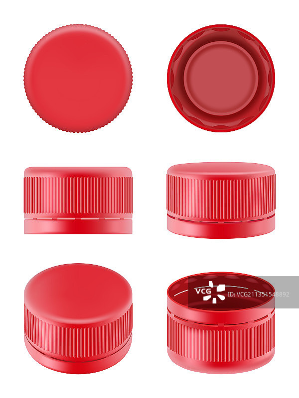 彩色塑料瓶盖图片素材