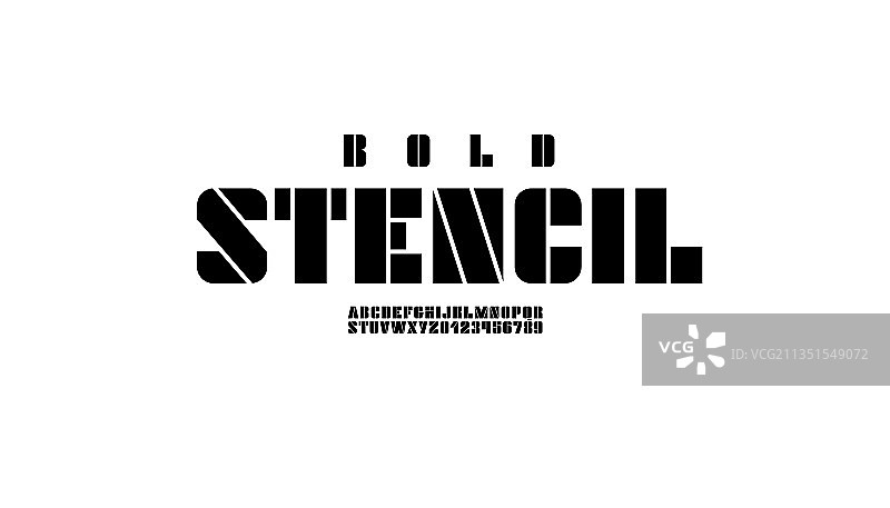 现代科技镂空字体图片素材