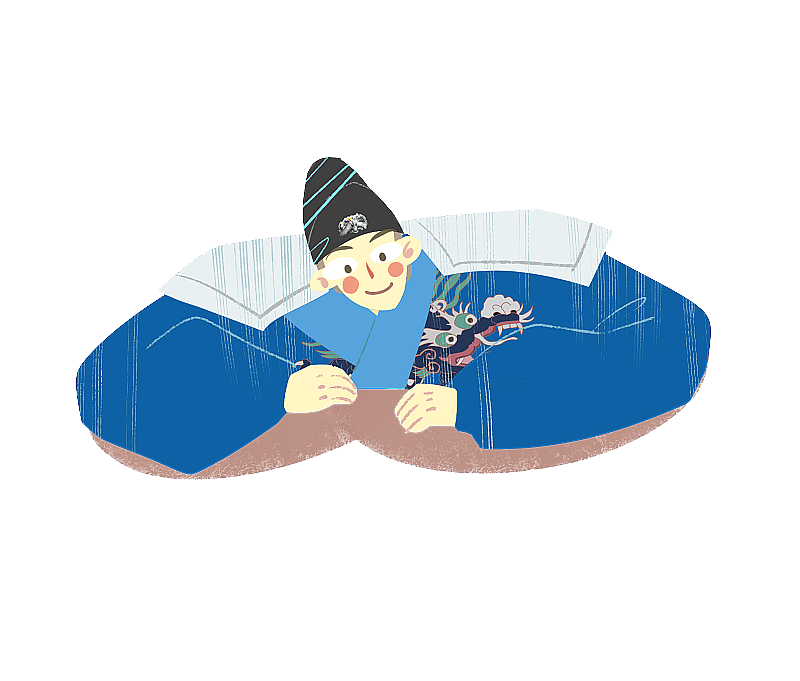 古装锦衣卫插画元素图片素材