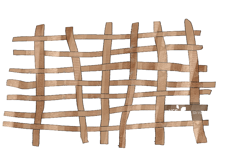 木头垫子插画元素图片素材