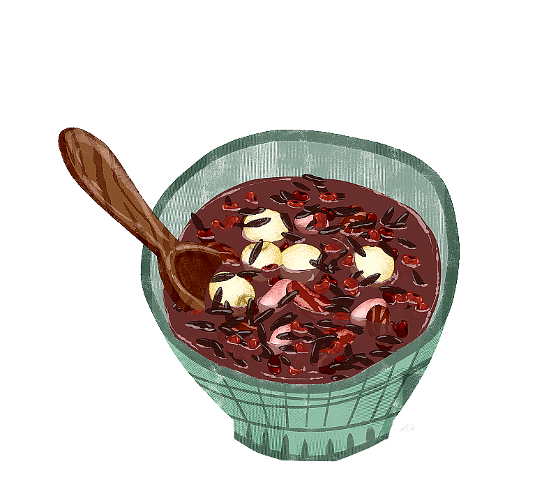 八宝粥插画元素图片素材