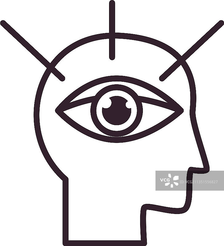 头部中的眼睛图片素材