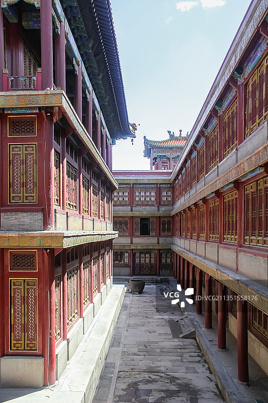 河北承德市避暑山庄的小布达拉宫普陀宗乘之庙图片素材