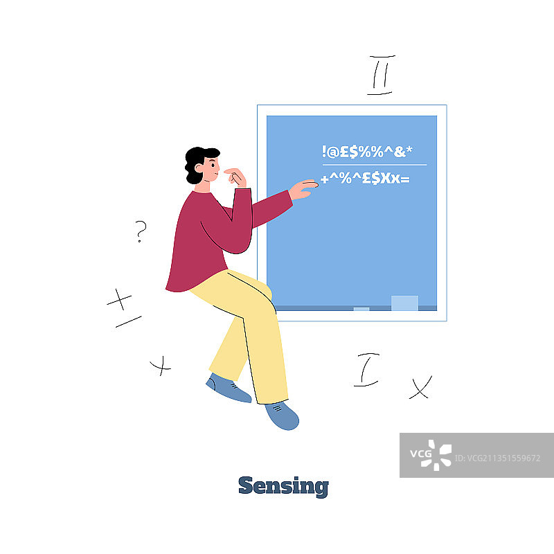 mbti人格分类的感觉型图片素材