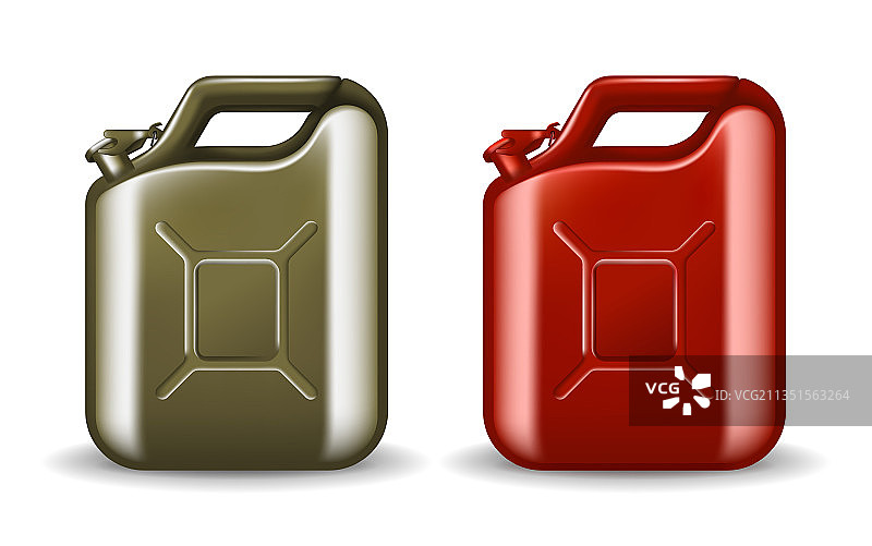 发动机油或石油的绿色罐图片素材