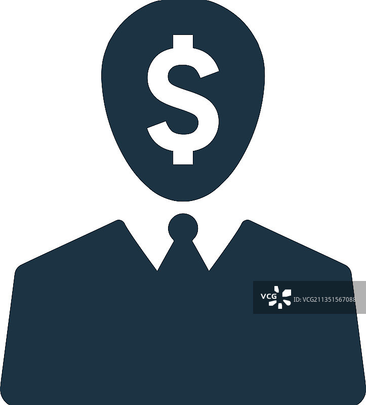 银行家、商人和资本家图标图片素材