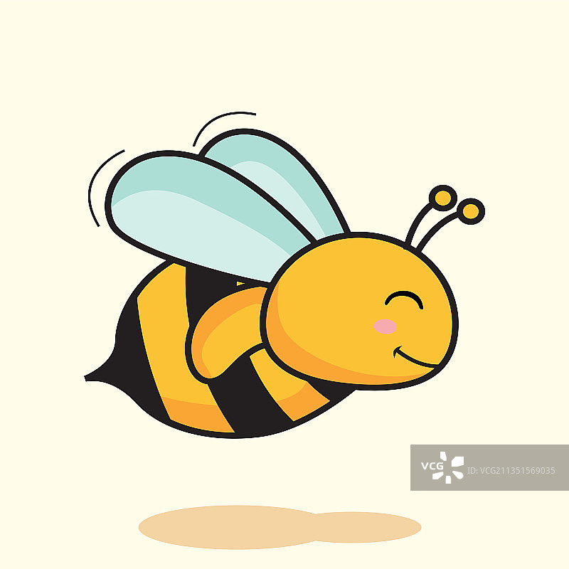 卡通蜜蜂，可爱蜂蜜蜂图片素材