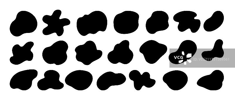 液体形状合集图片素材