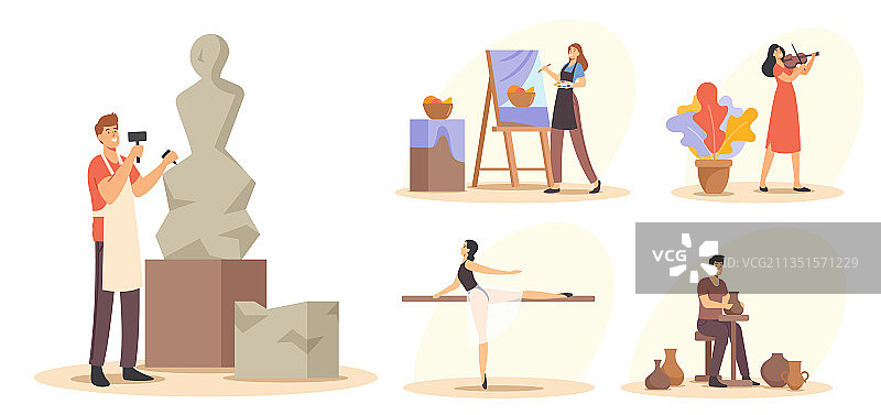 创意职业概念男性人才图片素材