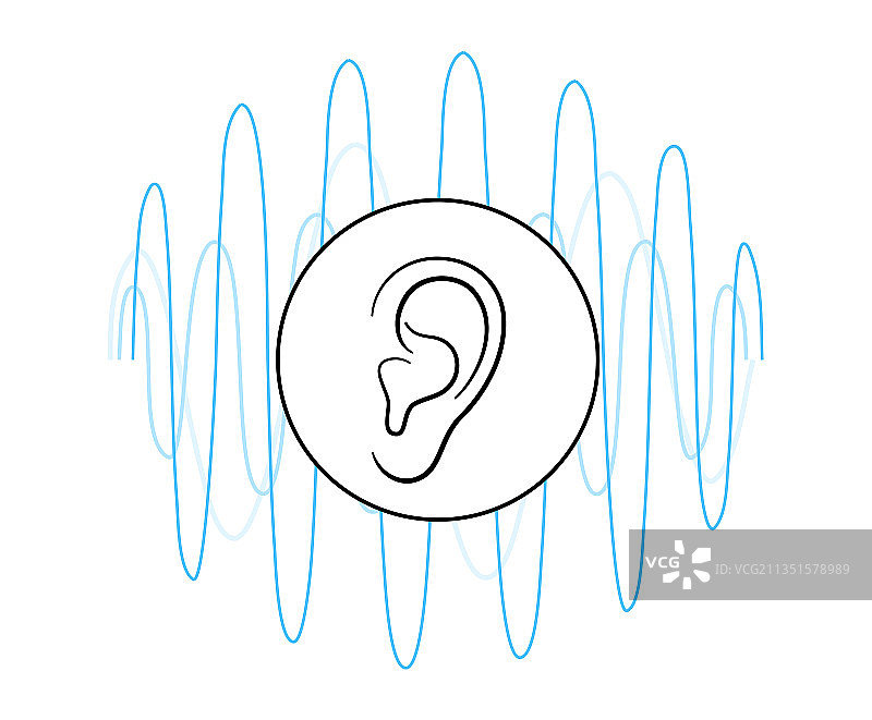 人体听力图标图片素材