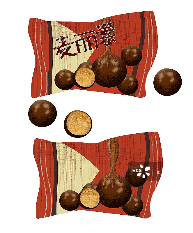 童年零食麦丽素插画元素图片素材