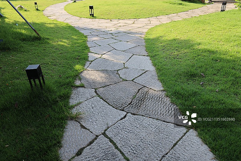 福州冶山公园的石板路图片素材
