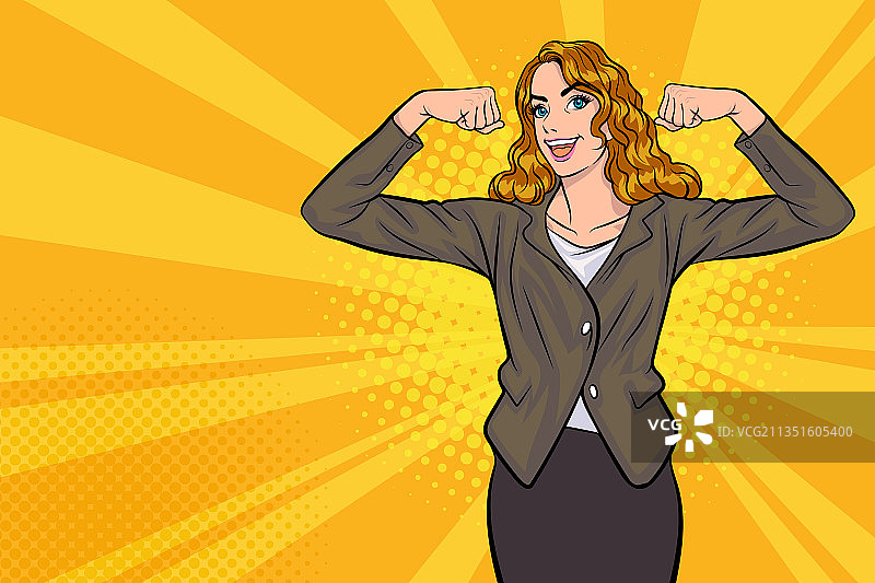 行动干练的成功女商人图片素材