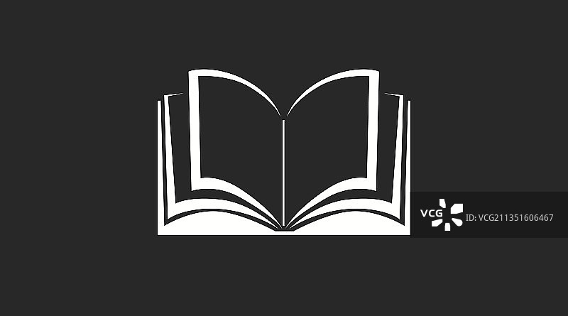 黑白书籍图标图片素材