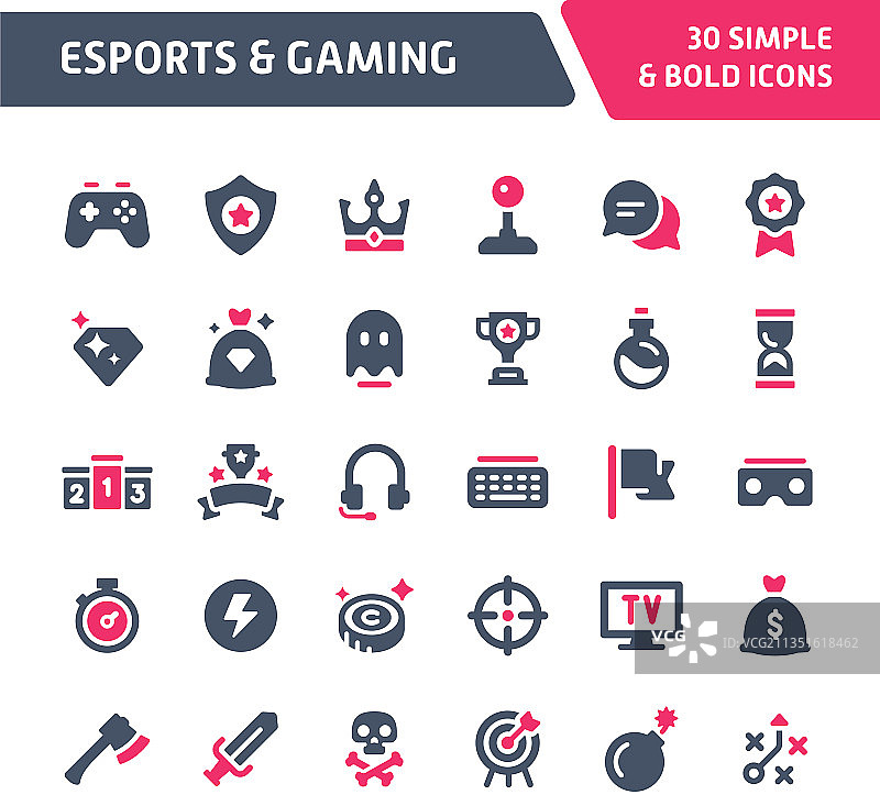 电子竞技游戏图标集图片素材