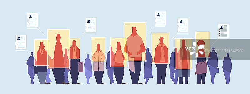 人脸识别检测图片素材