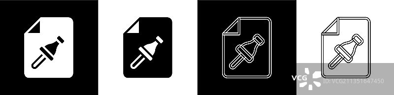 带图钉的便条纸图标图片素材