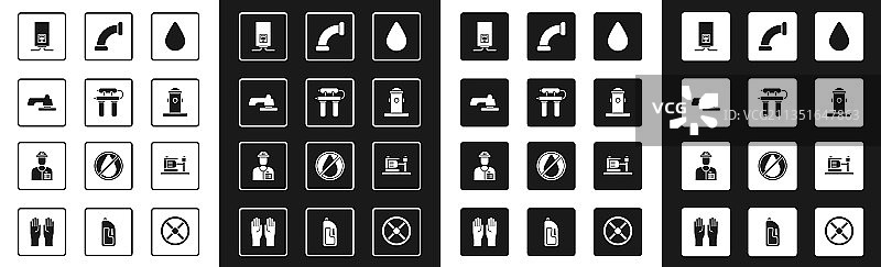水滴过滤器水龙头燃气锅炉图片素材