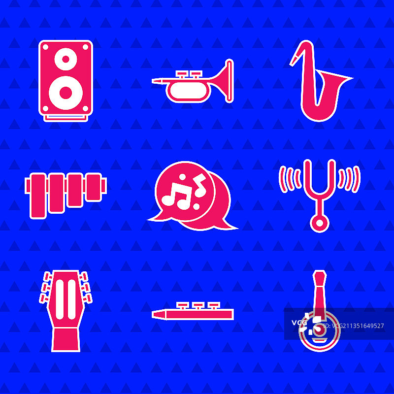 音符鼓槌班卓琴图片素材