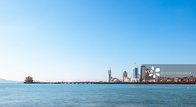 青岛前海湾栈桥图片素材