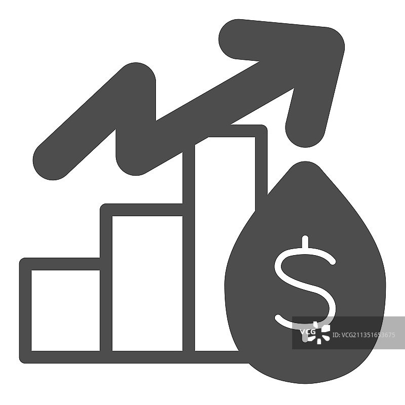 石油美元股票价格增长图片素材