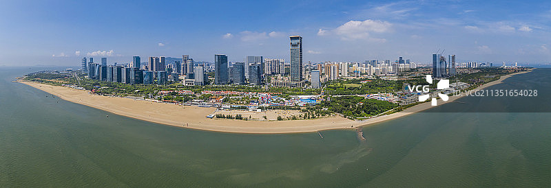 厦门观音山沙滩露营基地图片素材