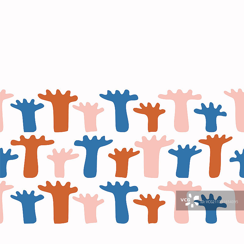 抽象的马蒂斯风格剪纸花图片素材