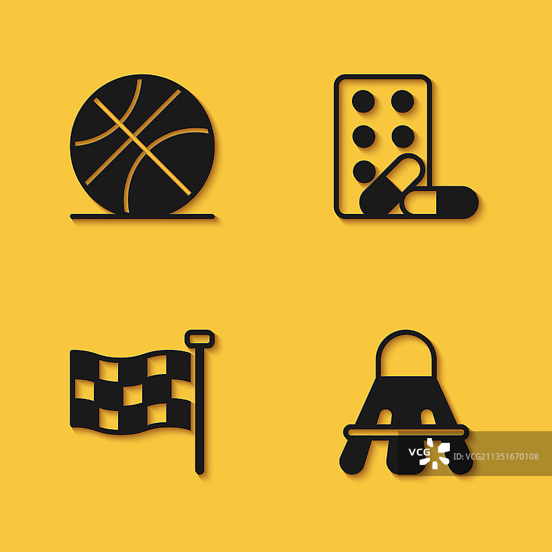 篮球与羽毛球图片素材