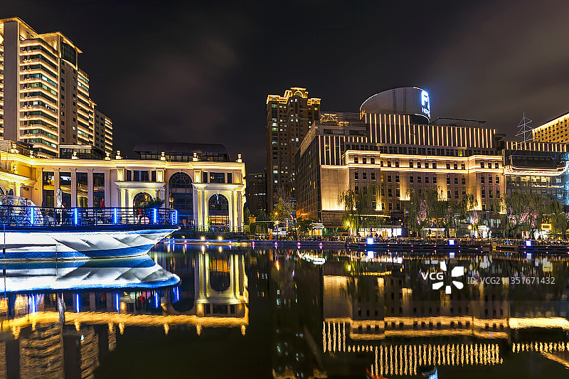 亮马河国际风情水岸图片素材