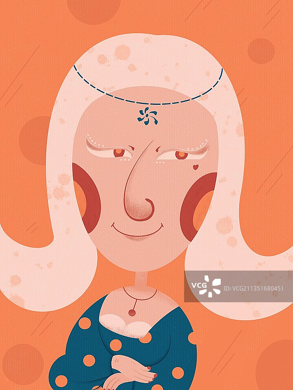 名画转插画 蒙娜丽莎图片素材