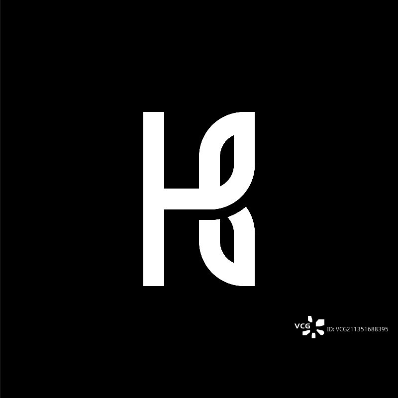 几何叶子字母K设计图片素材