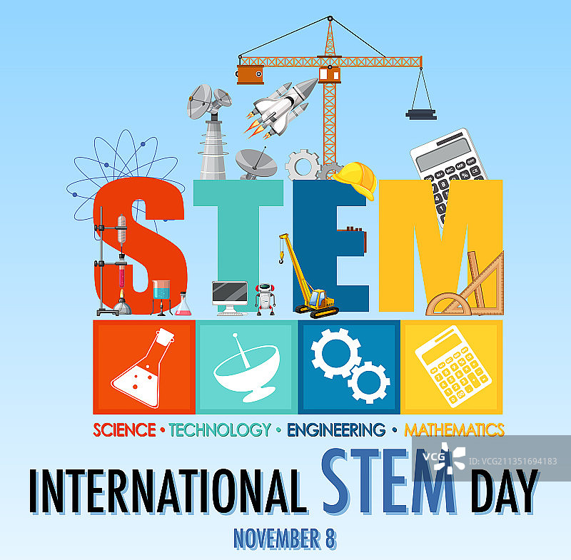 11月8日国际STEM日banner图片素材