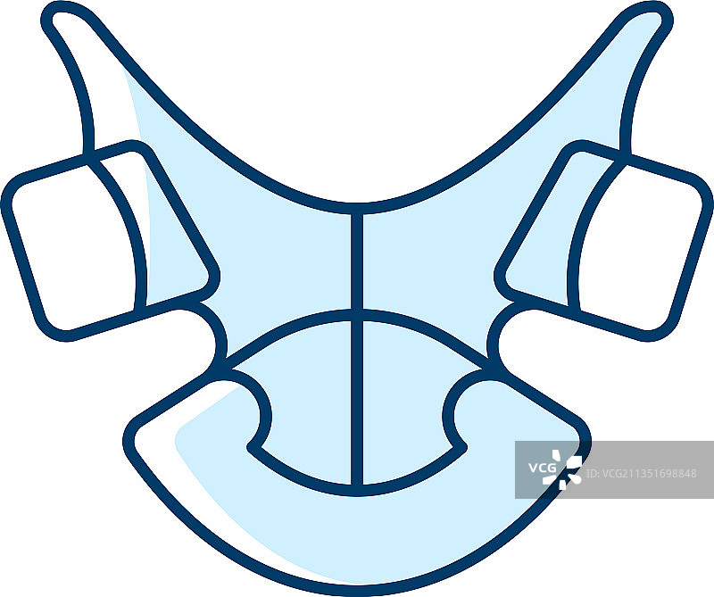 牙齿保持器RGB颜色图标图片素材