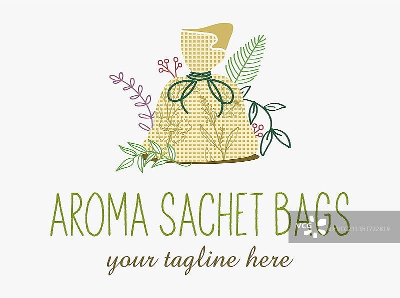 自制香薰袋抽象Logo图片素材