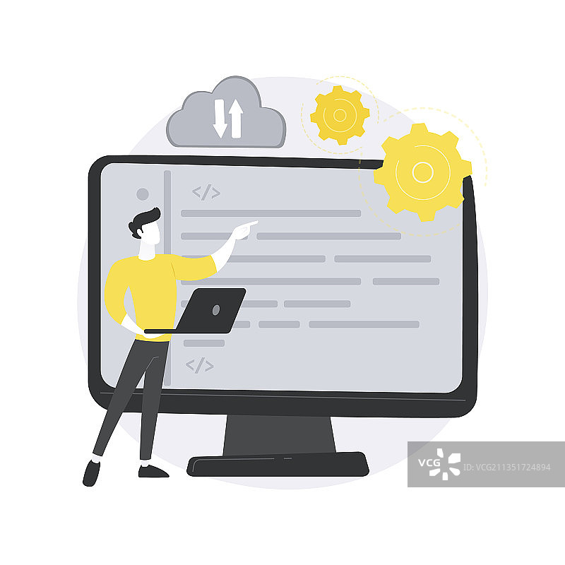 数据录入服务抽象概念图片素材