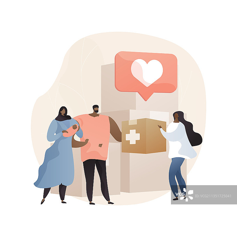 弱势群体援助抽象概念图片素材