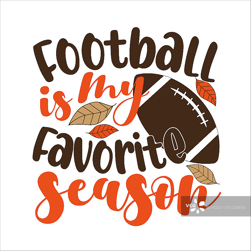 足球是我最喜欢的季节 - 短语图片素材