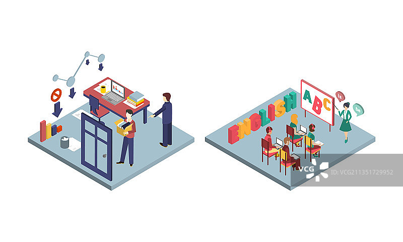 语言课程和工作辞职图片素材