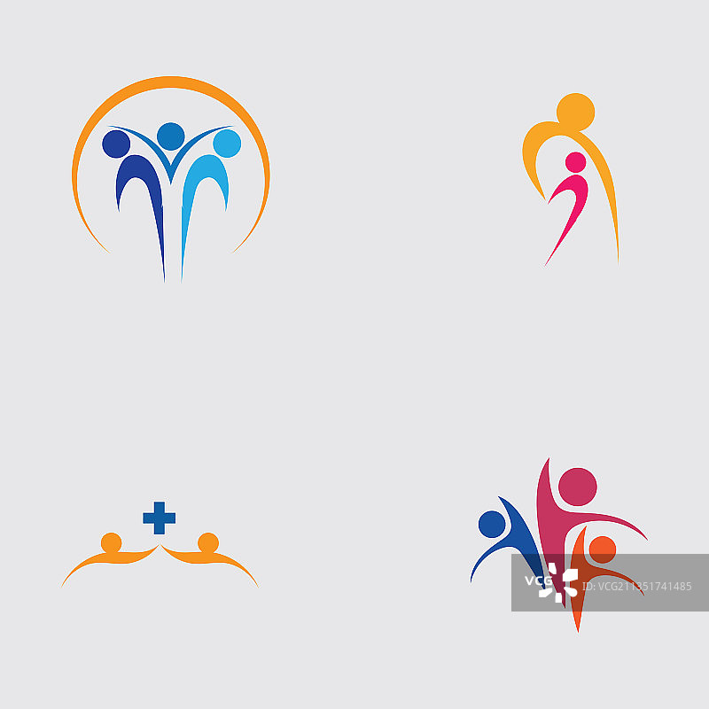 家庭关爱爱心标识符号设计图片素材