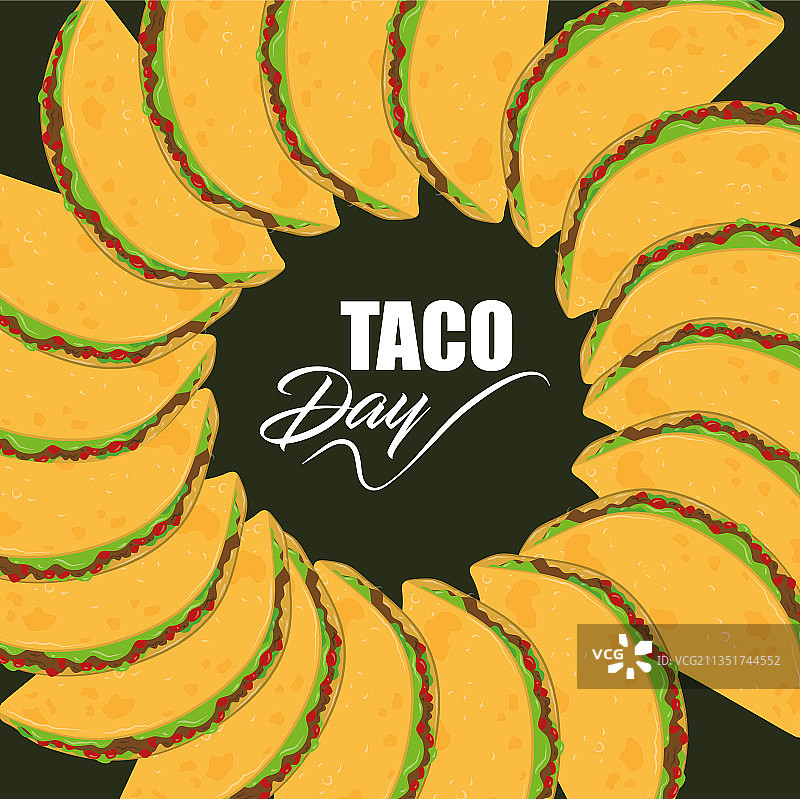 Taco日宣传单图片素材