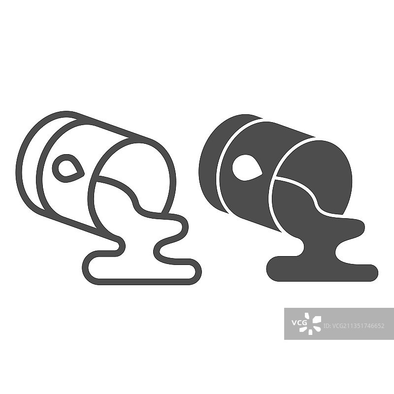 溢出的油桶图片素材