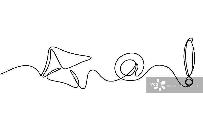 带有狗狗图案的抽象纸质电子邮件信封图片素材