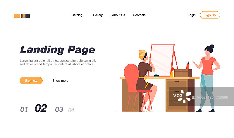 女人在与女性聊天时化妆图片素材