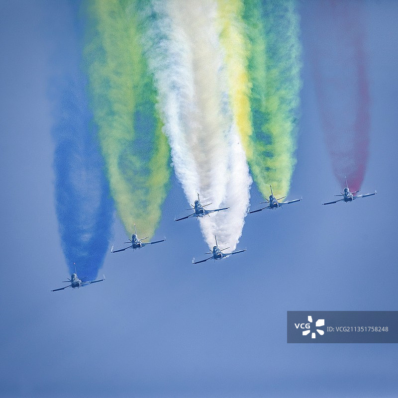 八一编队飞行表演图片素材