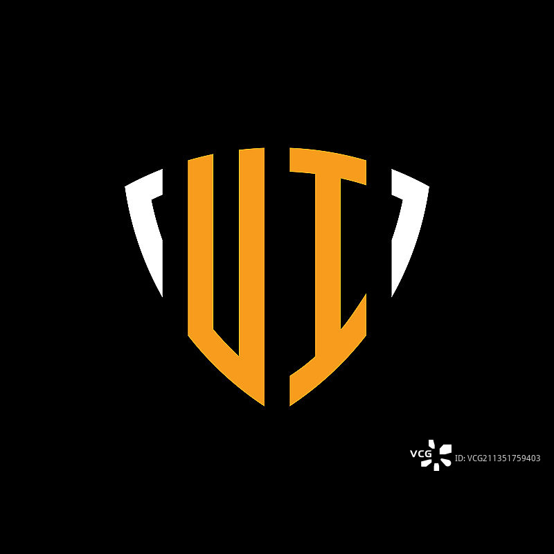 UI logo字母组合设计模板图片素材