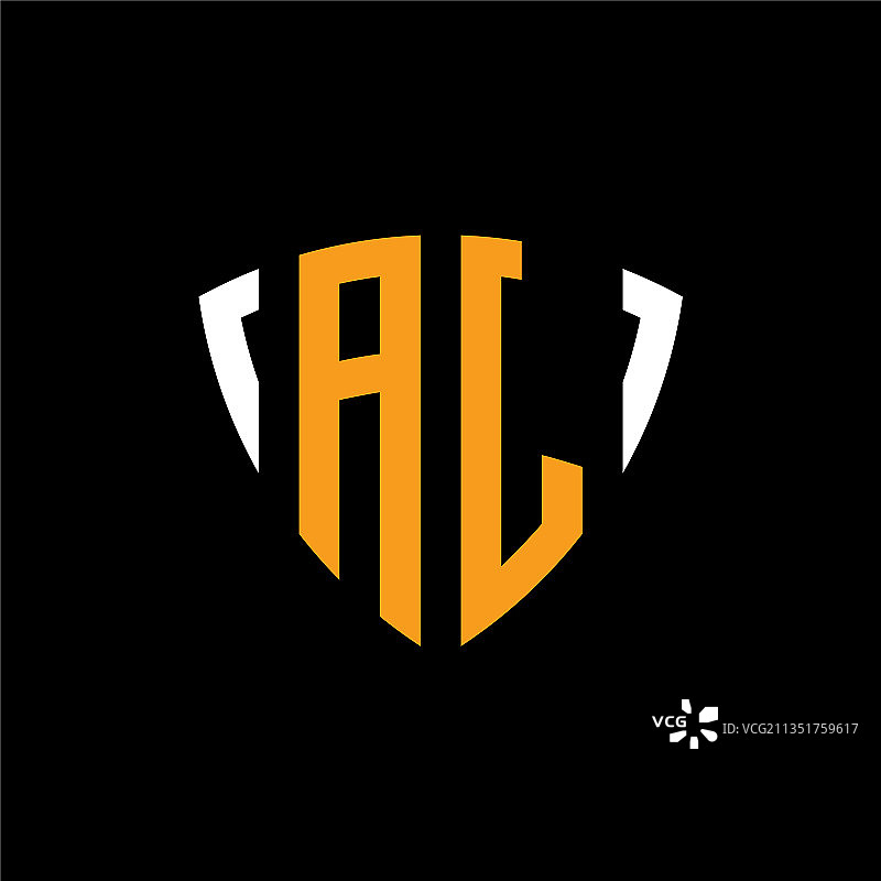 AJ字母组合logo设计模板图片素材